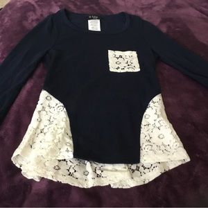 Chicos HIP Girls Long Sleeve Top(Small 7) Chico-(7) “HOST PICK -8/16/22”